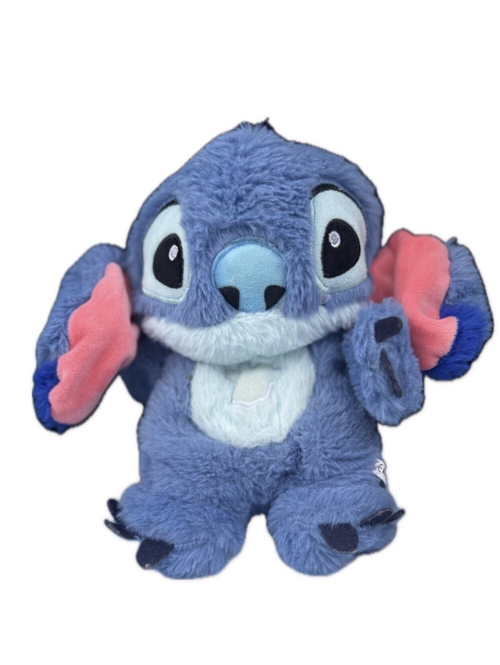 Disney Lilo & Stitch Stitch Plush Toy – Blue w/ Pink Ears, Battery Operated